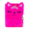 Tagebuch mit Schloss, rosa Plüsch und Prinzessinnenkatze