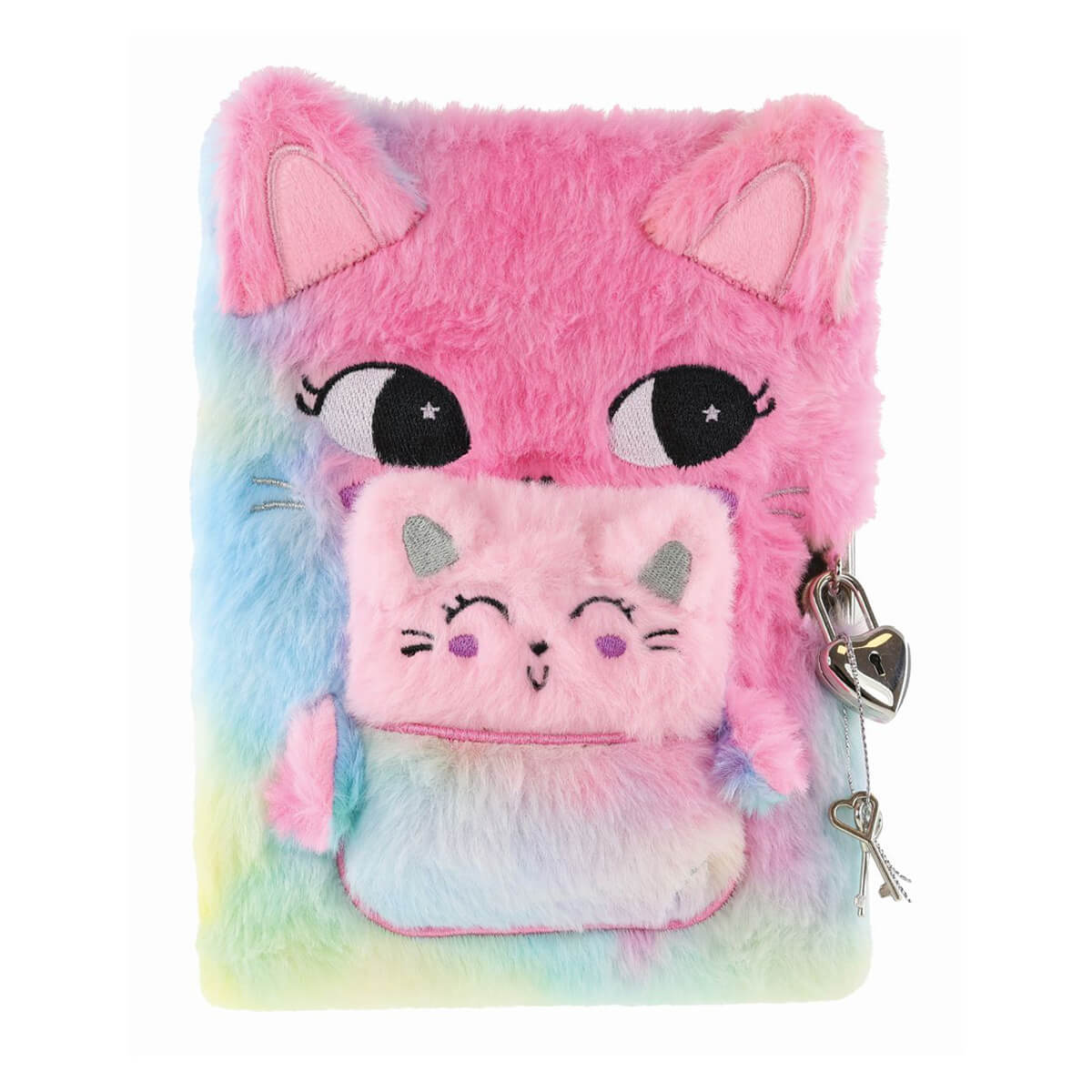 Tinka Dagbog Plys Kat med baby