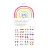 Sticker-Ohrringe Regenbogenliebe