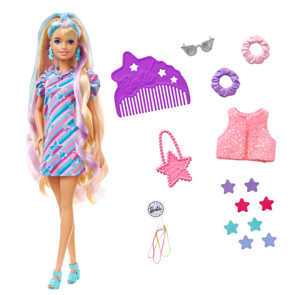 Barbie Totally Hair, Kleid mit Sternen