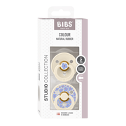 BIBS Studio Line 2 - pak sut str 2 med blomster, ivory/ivory