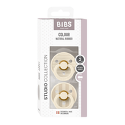 BIBS Studio Line 2 - pak sut str 2 med strib, ivory/vanilla