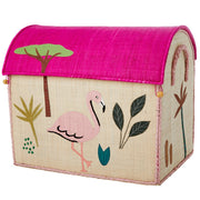 RICE opbevaringskurv, jungle pink - stor