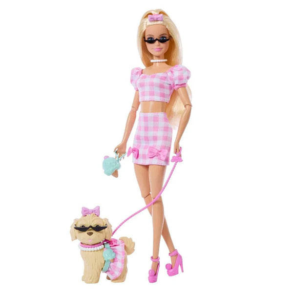 Barbie Twinning, Schleifen und Hund mit passender Kleidung