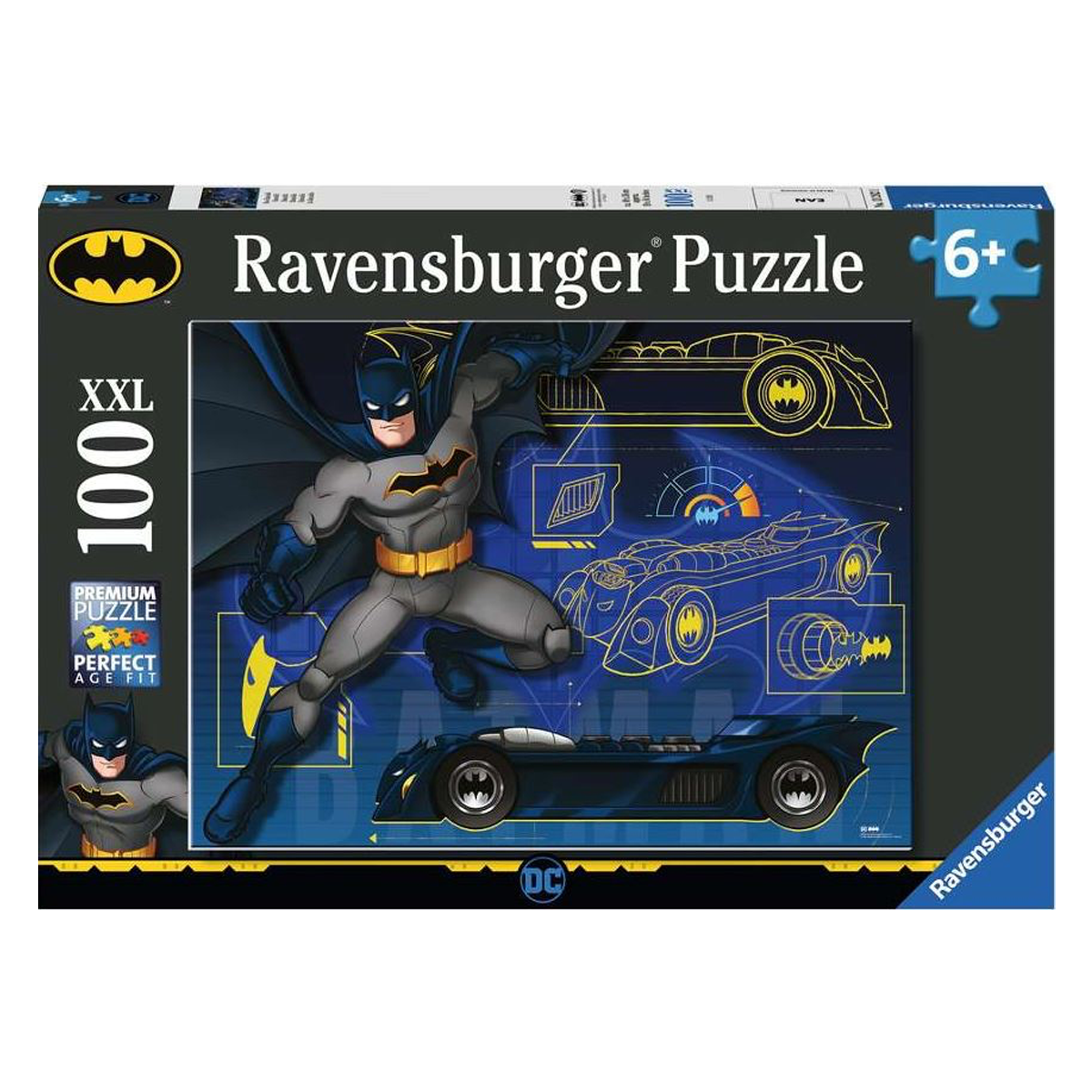 01_Batman og batmobil puslespil, 100 brikker.png