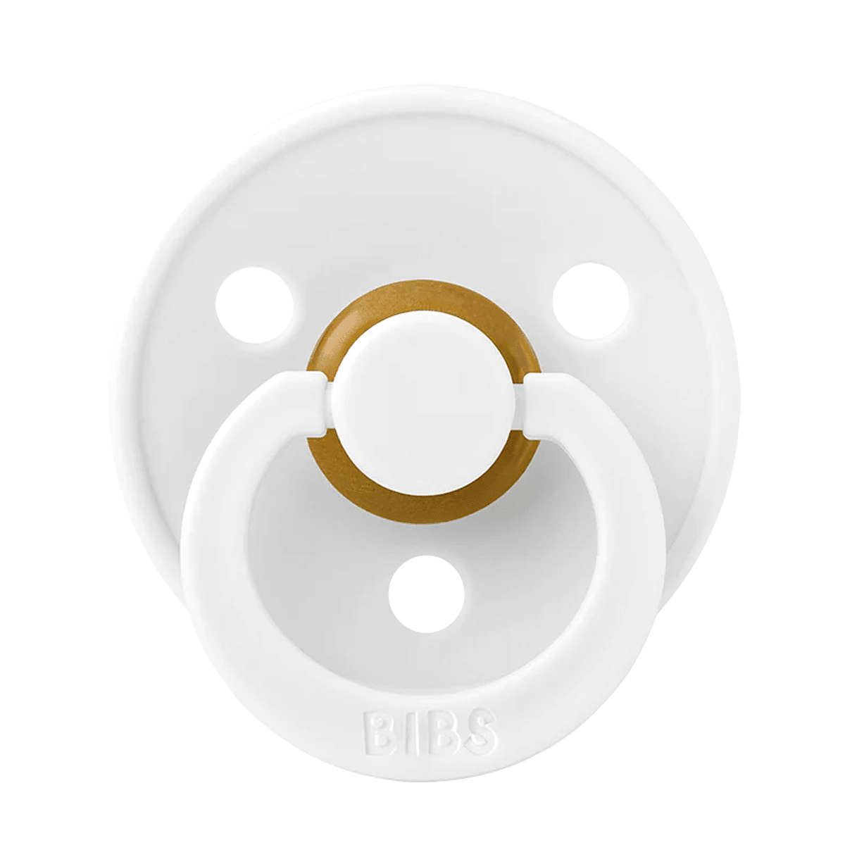 Bibs rund sut, str 2 - white