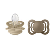 Bibs supreme 2 - pak silicone sut, str 1 - vanilla/dark oak