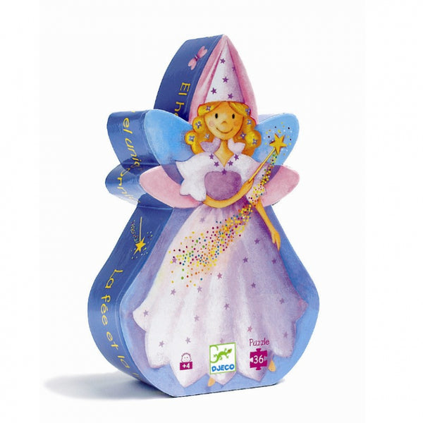 Djeco Silhouettenpuzzle, Fee - 36 Teile