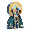 Silhouet-Puzzle mit Ritter (36 Teile)