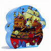 Silhouetten-Puzzlespiel mit Piratenschiff (54 Teile)