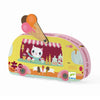 Silhouetten-Puzzle mit Eiswagen (16 Teile)