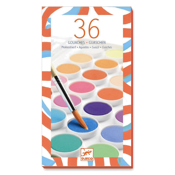 Djeco Gouaches Farben, 36 Stück