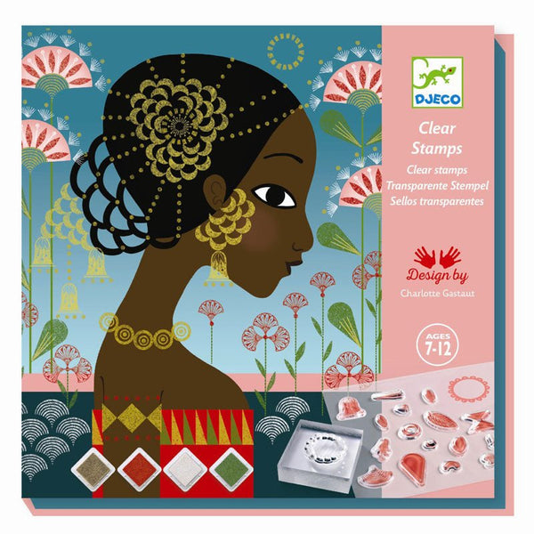 Djeco kreative Box mit Stempeln, Porträts