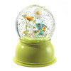 Schneekugel mit Licht und Kaninchen
