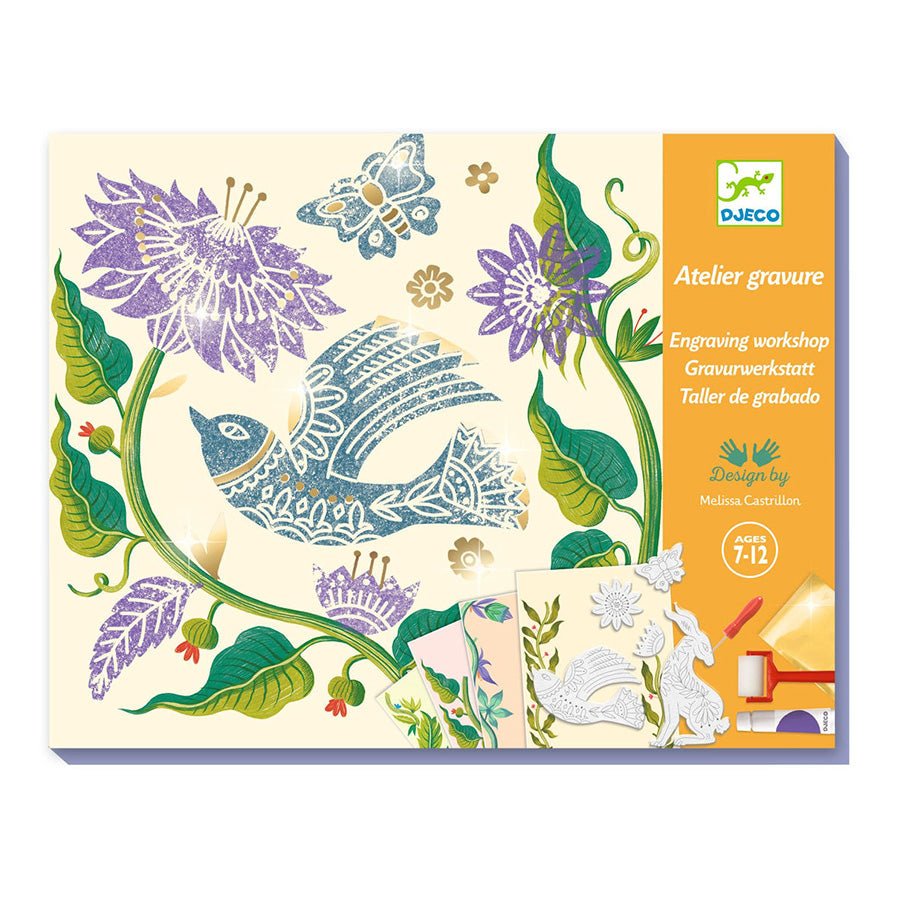 Djeco kreativ gravering, passionsblomst
