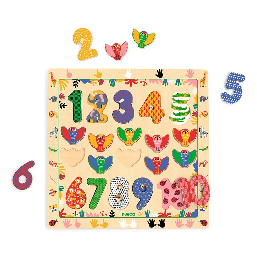 Djeco puslespil, vi tæller