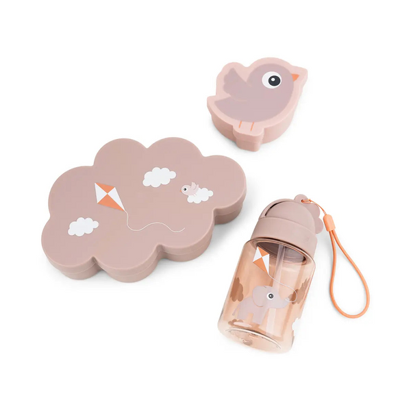 Done by Deer Snackbox und Brotdose mit Trinkflasche, playground powd