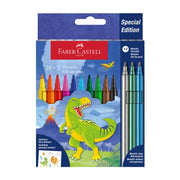 01_Faber-Castell Tusser 10 + 3 + Stickers, Dinosaur.jpg