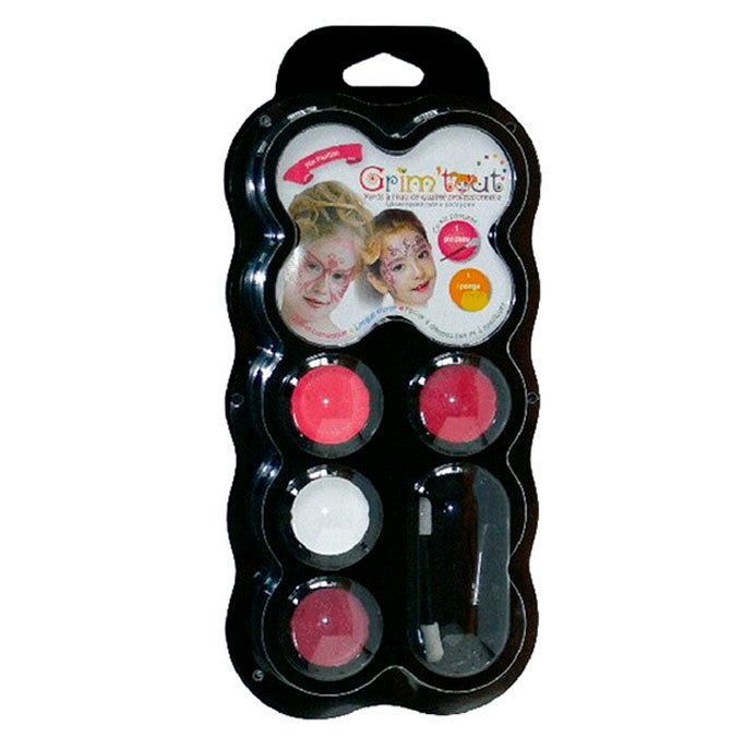 Grim Tout palette med ansigtsmaling, 4 farver - Sommerfugle og feer