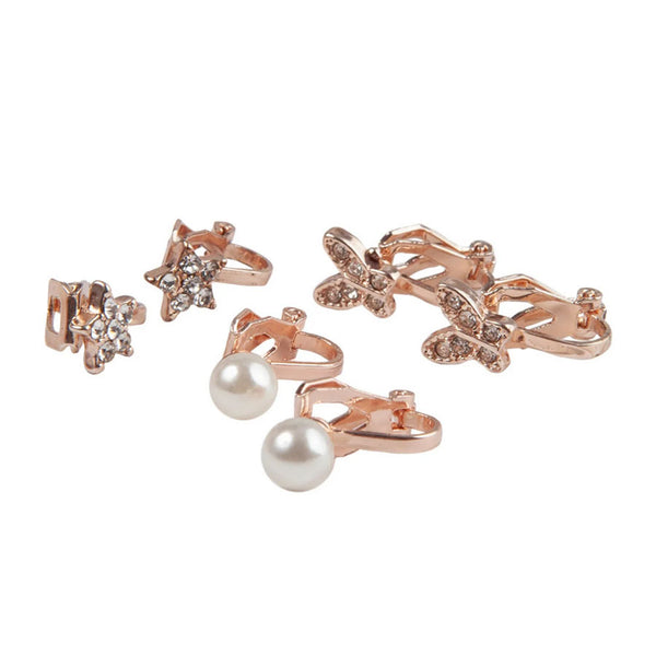 Great Pretenders Boutique Dazzle Clip-An Ohrringe, 3 Paare