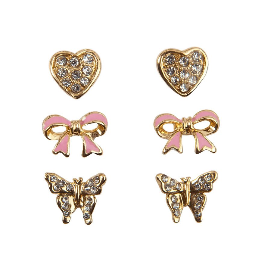 Great Pretenders Boutique Dazzle besat ørenringe, 3 par