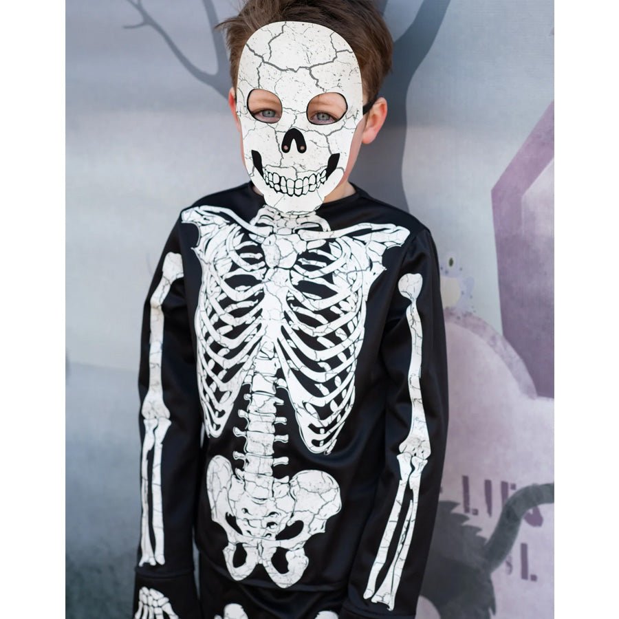 Great Pretenders Glow In The Dark skeletsæt m Maske 5 - 6 år