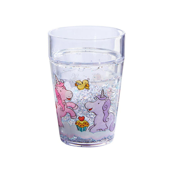 Haba Glas mit Glitzer, Einhorn
