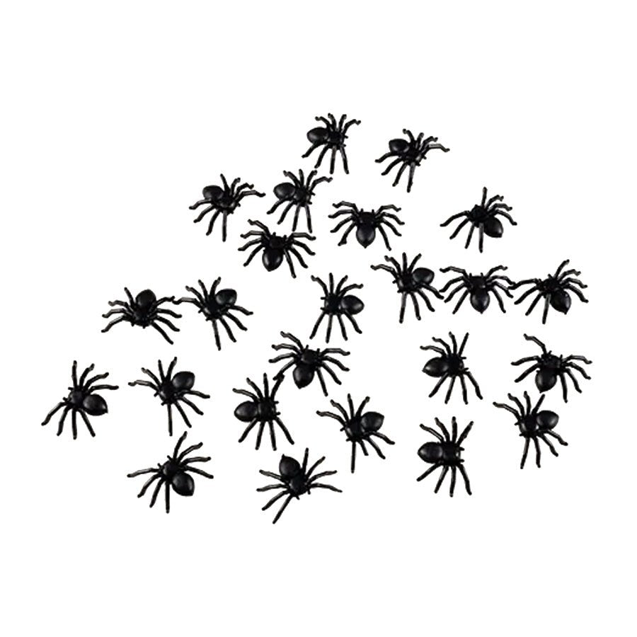 Halloween Edderkopper i Pose, 24 Stk
