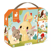 Janod Puslespil 6 - 9 - 12 - 16, Bondegårdsdyr