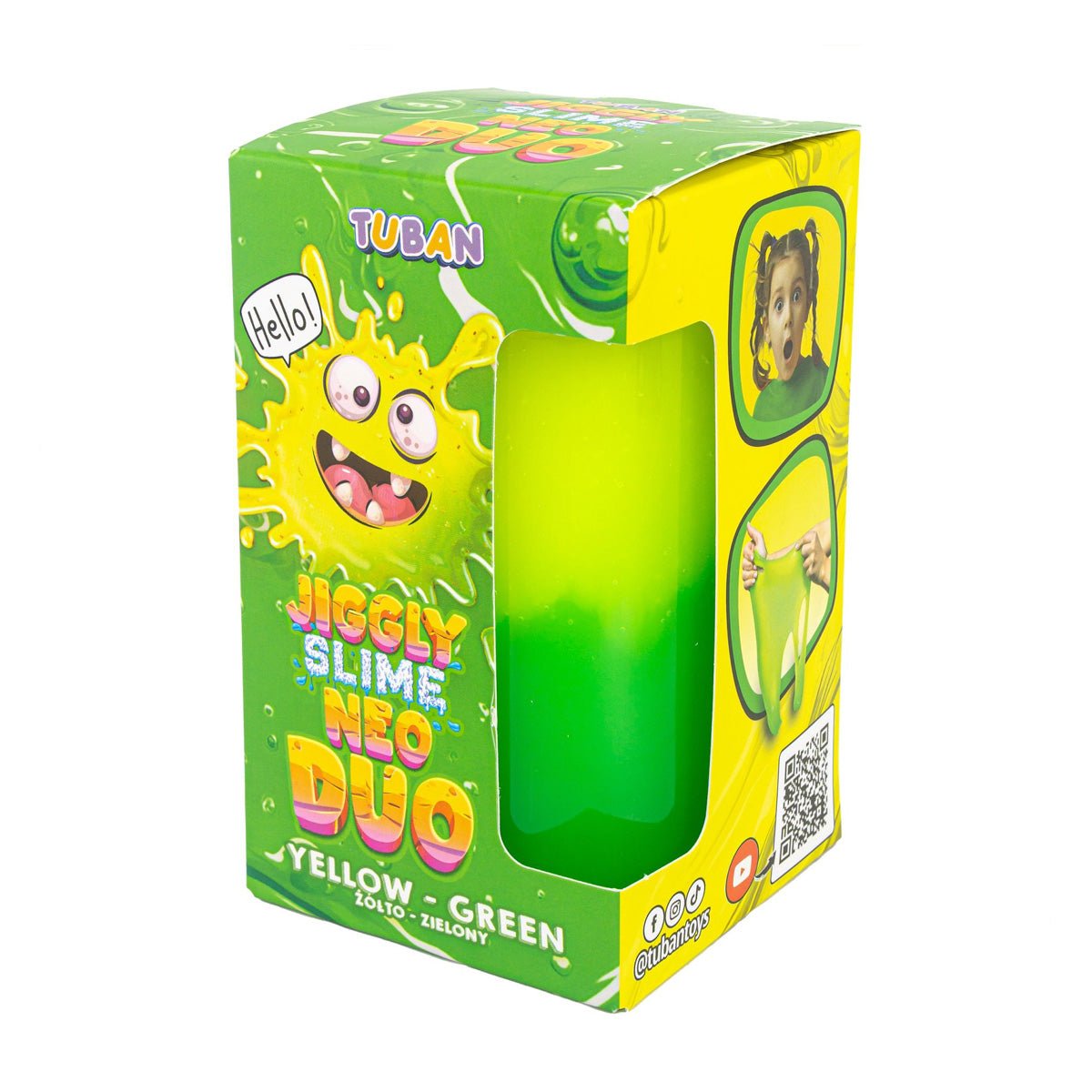 Jiggly Slime Neo Duo, Gul - Grøn