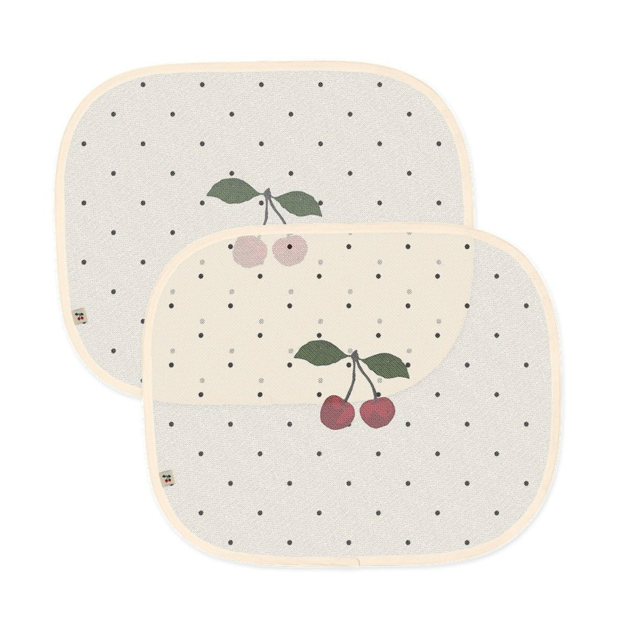 Konges Sløjd 2 - Pak Solskærm Til Bil, Navy Dot