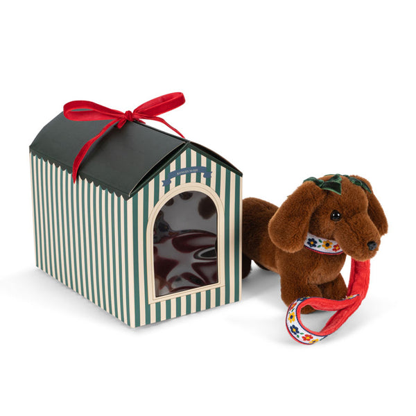 Konges Sløjd Kuschelhund mit Haus