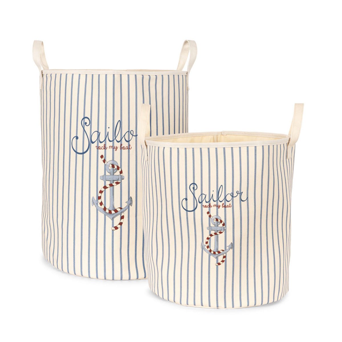 Konges Sløjd opbevaringskurve 2 stk, sailor stripe
