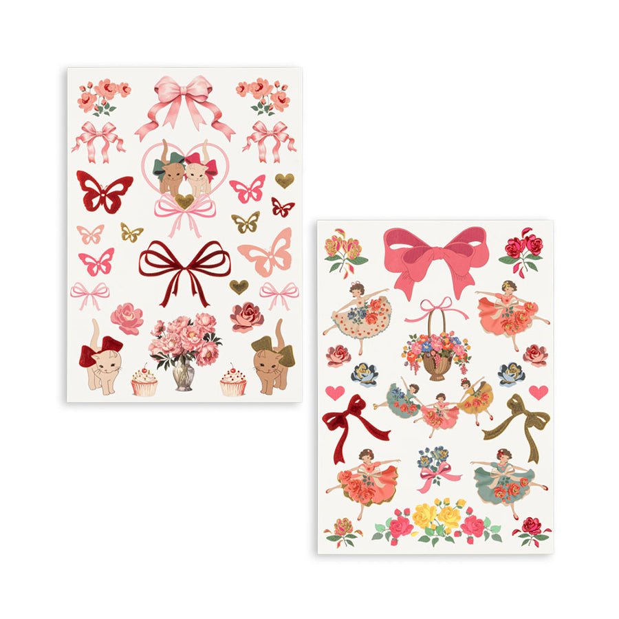 Konges Sløjd Tatoveringer, bow kitty pink