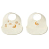 2-er-Pack Ember Lätzchen in Elephant / Creme De La Creme