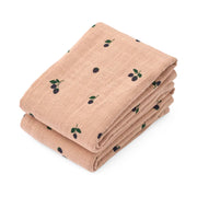 Liewood Lewis Muslin Stofble 2 - pak, Mini Berry/Pale Tuscany