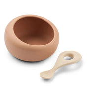 Liewood Sparia Skål med ske, tuscany rose / apple blossom