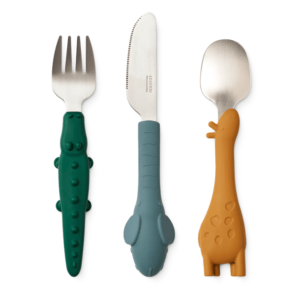 Liewood Tove Besteckset, golden caramel mix