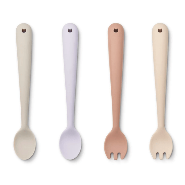 Liewood Kinder-Besteck, 4er-Pack, apple blossom multi mix