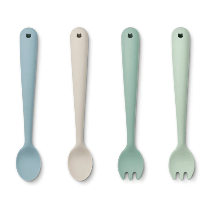 Liewood spisesæt, 4 - pak, dusty mint multi mix