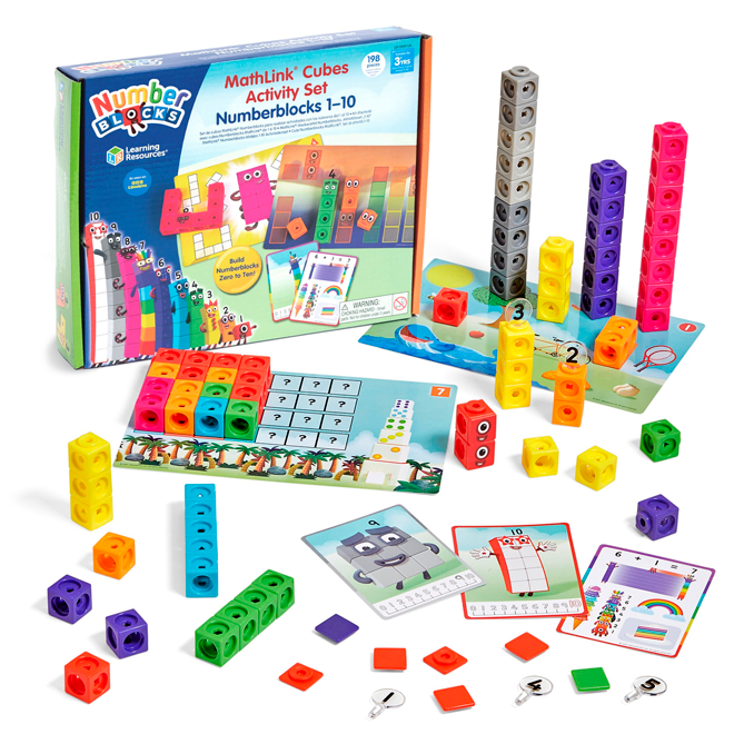MathLink Cubes, Numberblocks® aktivitetssæt m tallene 1 - 10