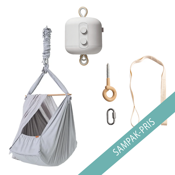 Membantu Slyngevugge Premium mit Deckenbefestigung inkl. Motor, Grau