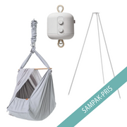 01_Membantu slyngevugge Premium m. Basic stativ inkl. vuggemotor, Grå-Grå.png