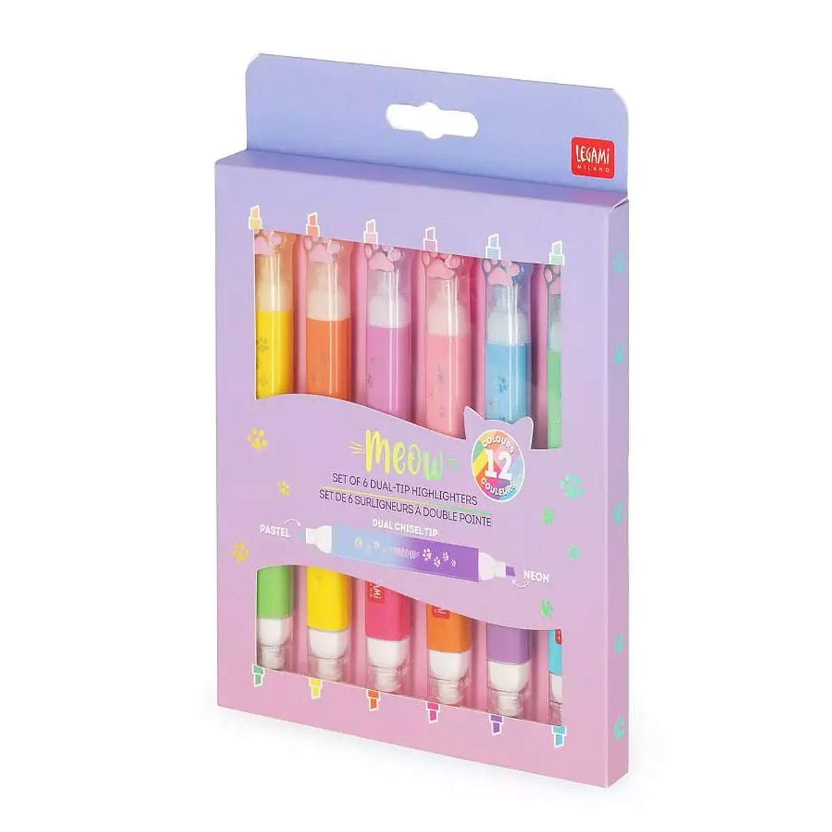 Meow Highlighters 6 Stk (12 Farver)
