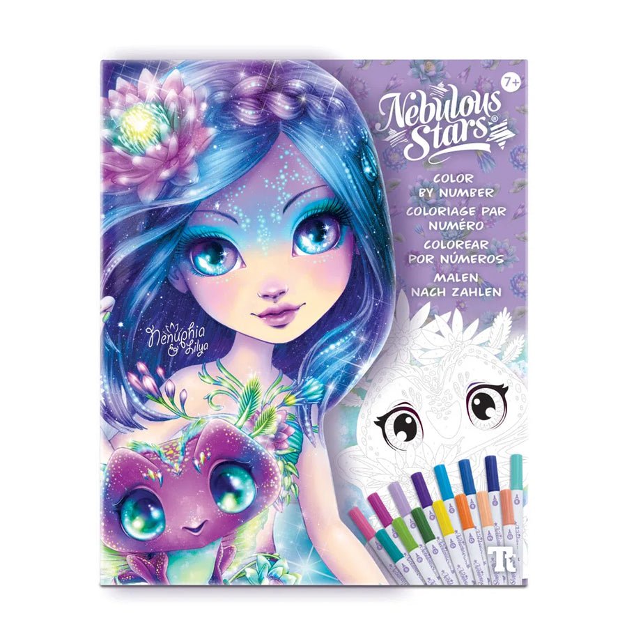 Nebulous Stars color - by - number book set, Nenuphia