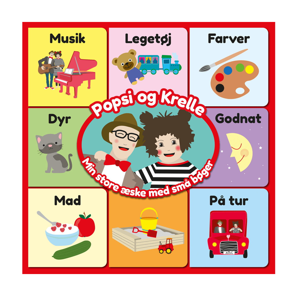 Popsi og Krelle: Min store æske med små bøger