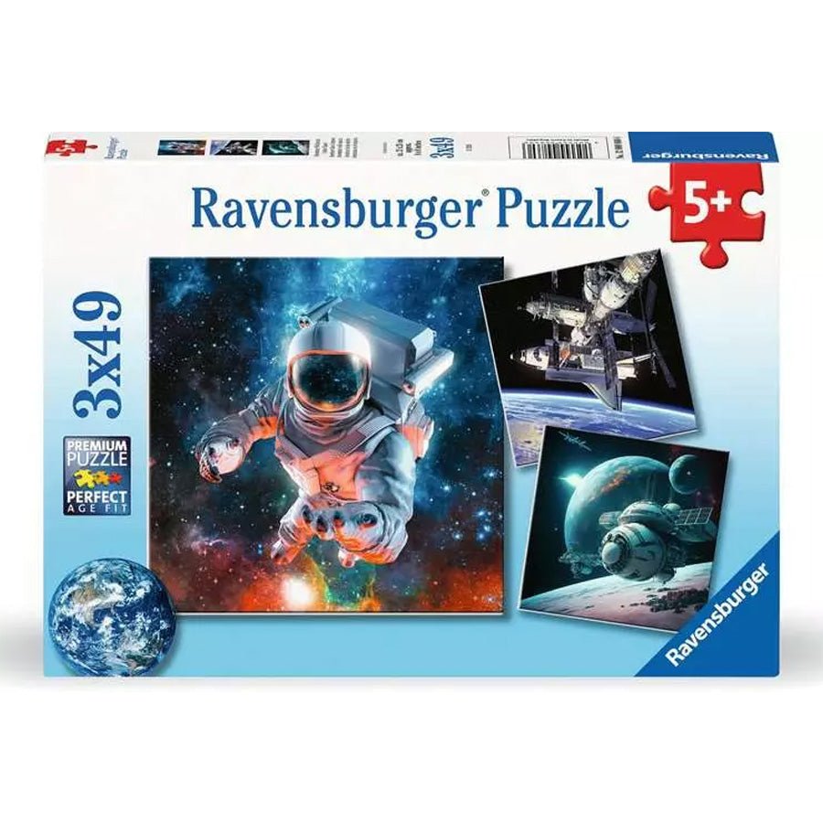 Ravensburger Puslespil, Space Adventure - 3x49 Brikker