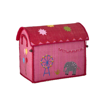 RICE Aufbewahrungskorb, Pink Fun Fair - Klein