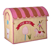 RICE Opbevaringskurv, Pink Fun Fair - Stor