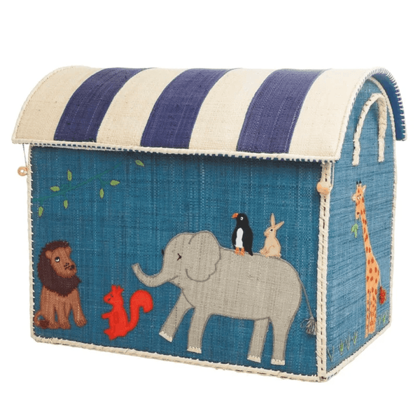 Großer Aufbewahrungskorb mit Animal-Print